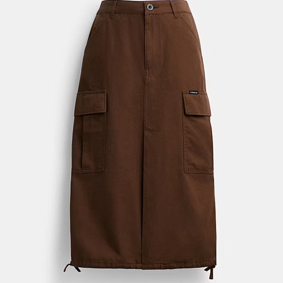 Coach Cargo Maxi Skirt in Organic Cotton - Picture 7 of 10